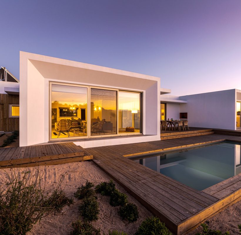 Modern villa with pool and deck